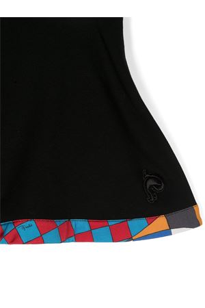 black viscose shorts EMILIO PUCCI KIDS | PV6B49J0371930